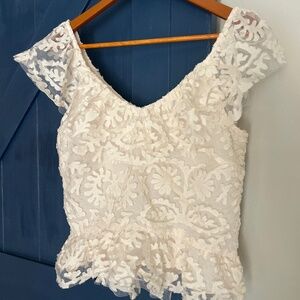 Anthropologie lace blouse